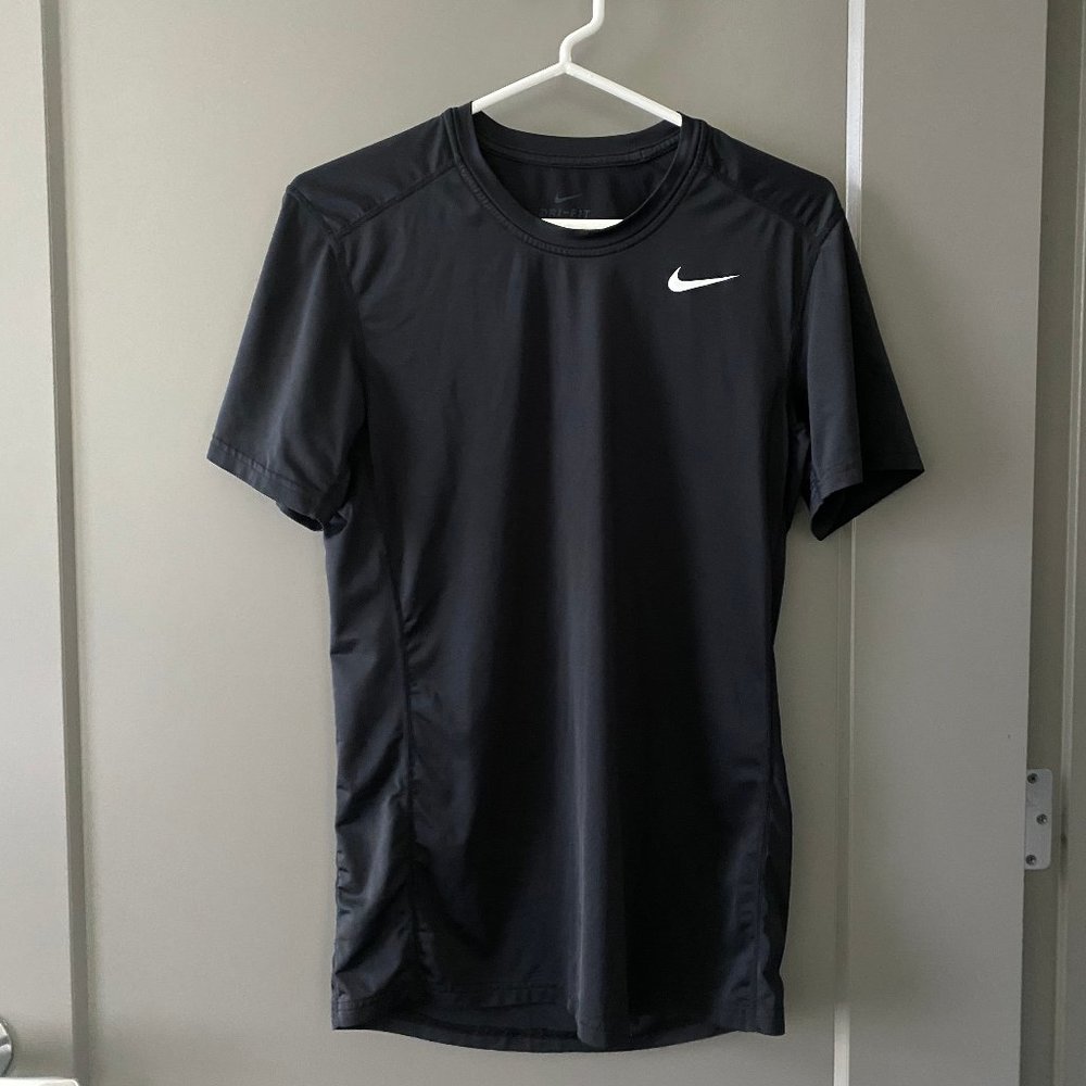 Nike Dri-fit Black Short Sleeve Base Layer
